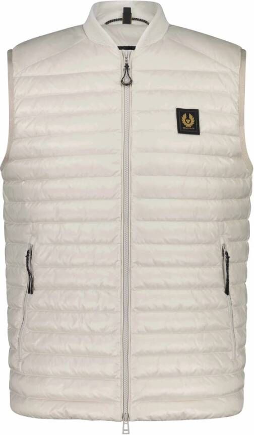 Belstaff Logo Print Rits Vest voor Heren Beige Heren
