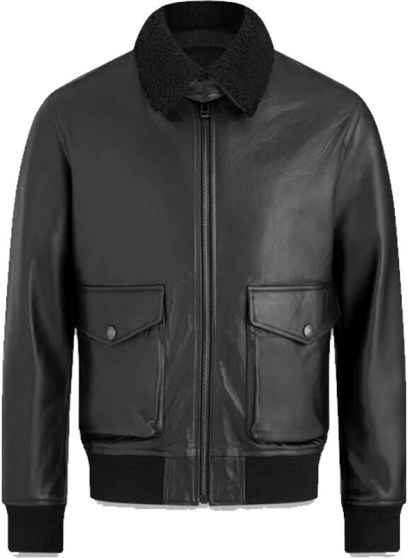 Belstaff Moderne Aviator Jas Zwart-48 Zwart Heren