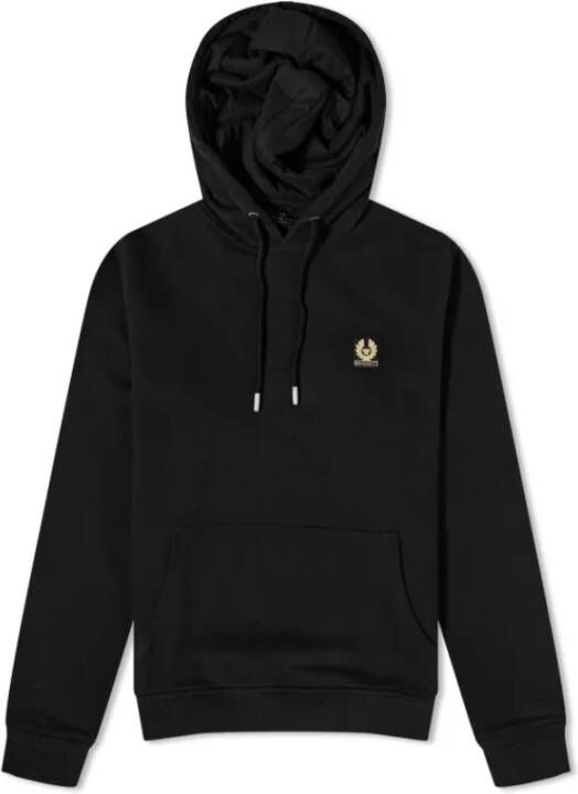 Belstaff Premium Patch Popover Hoody Zwart-S Zwart Heren