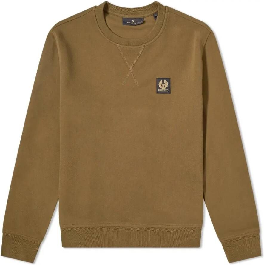 Belstaff Salvia Patch Logo Crew Sweatshirt Groen Heren