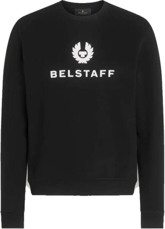 Belstaff Signature Crewneck Sweatshirt in Zwart-S Zwart Heren