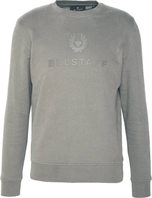 Belstaff Signature Granite Grey Pink Neon Sweatshirt Grijs Heren