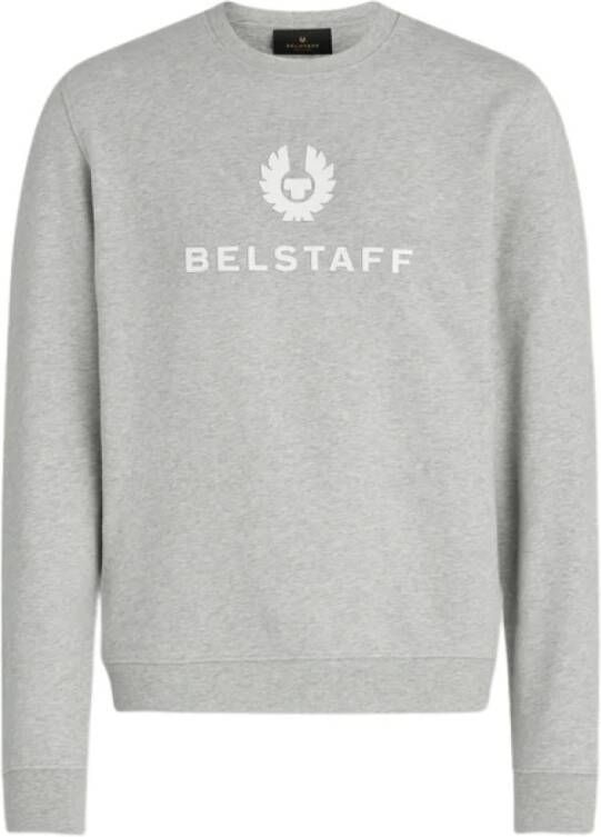 Belstaff Grijze Signature Crewneck Sweatshirt Gray Heren