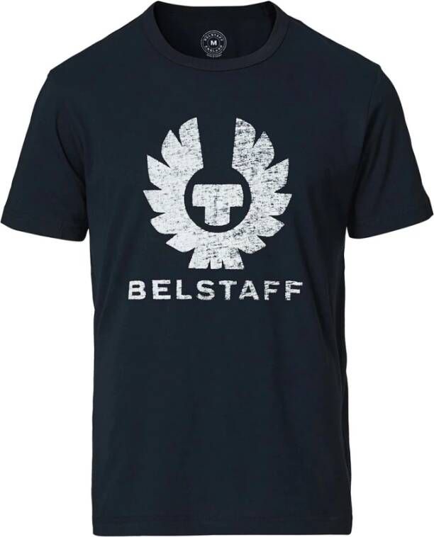 Belstaff Sportief Heren T-Shirt met Logo Print Blauw Heren