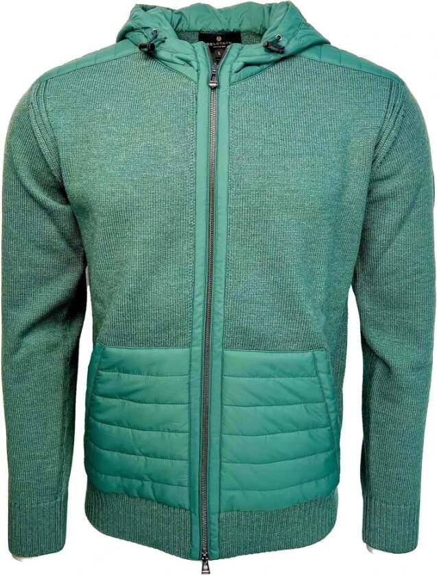 Belstaff Sweatshirt met rits Kenner Model Groen Heren