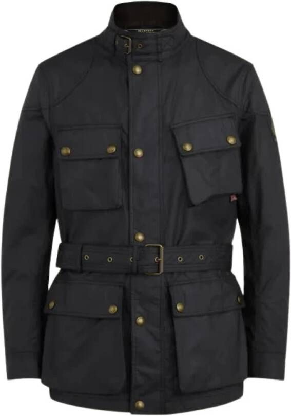 Belstaff Iconische Trialmaster Zwarte Jas Black Heren