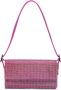 Benedetta Bruzziches Vittissima La Petite Kristal Clutch Tas Roze Dames - Thumbnail 1