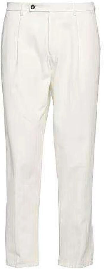 Berwich Stijlvolle Herenbroeken voor elke gelegenheid White Heren - Foto 3