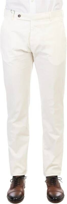 Berwich Straight Trousers White Heren