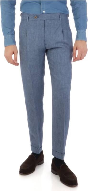 Berwich Trousers Blauw Heren