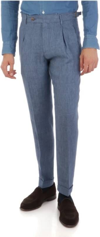 Berwich Trousers Blauw Heren
