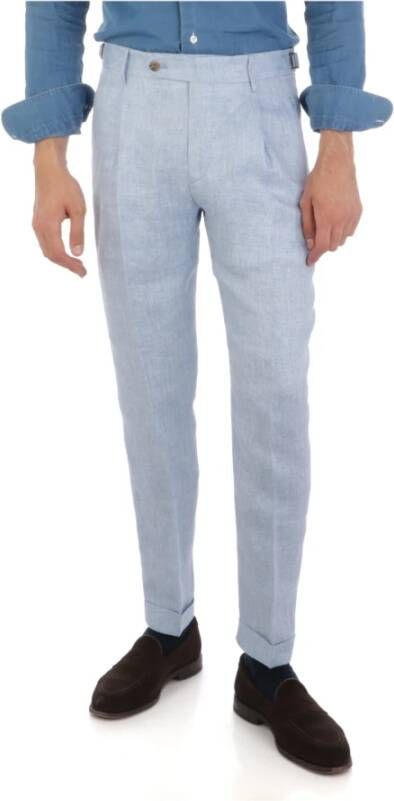 Berwich Trousers Blauw Heren