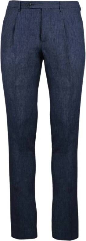Berwich Trousers Blauw Heren