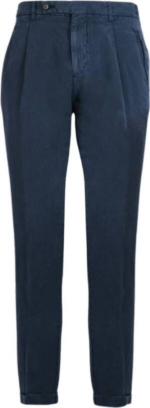 Berwich Trousers Blauw Heren