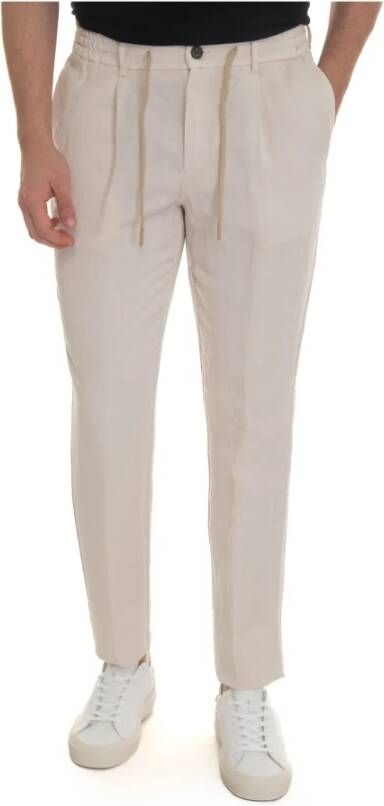 Berwich Trousers with lace tie White Heren