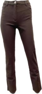 Betty Barclay 4135 1801 Bruine broek perfect body met strass. Zwart Dames