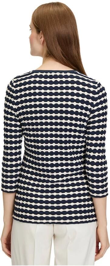 Betty Barclay Gestreept Basic Shirt met 3 4 Mouwen Blue Dames - Foto 3