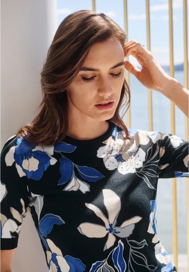 Betty Barclay Bloemen Fijngebreide Trui Multicolor Dames - Foto 2