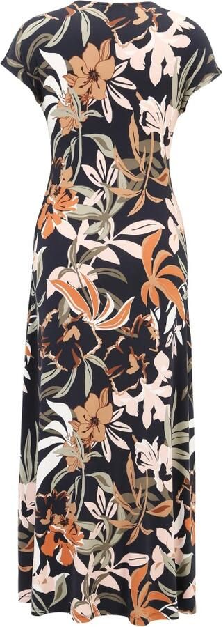 Betty Barclay Bloemen Midi Jurk met Ruches Multicolor Dames