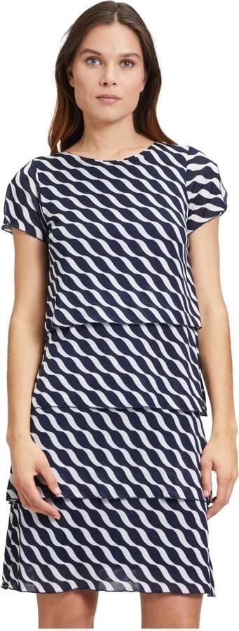 Betty Barclay Bloemenjurk met gelaagde mouwen Blue Dames - Foto 2