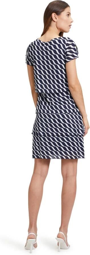 Betty Barclay Bloemenjurk met gelaagde mouwen Blue Dames - Foto 3