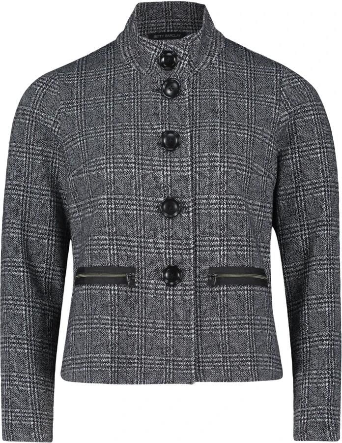 Betty Barclay Casual Blazer met Opstaande Kraag Black Dames - Foto 4