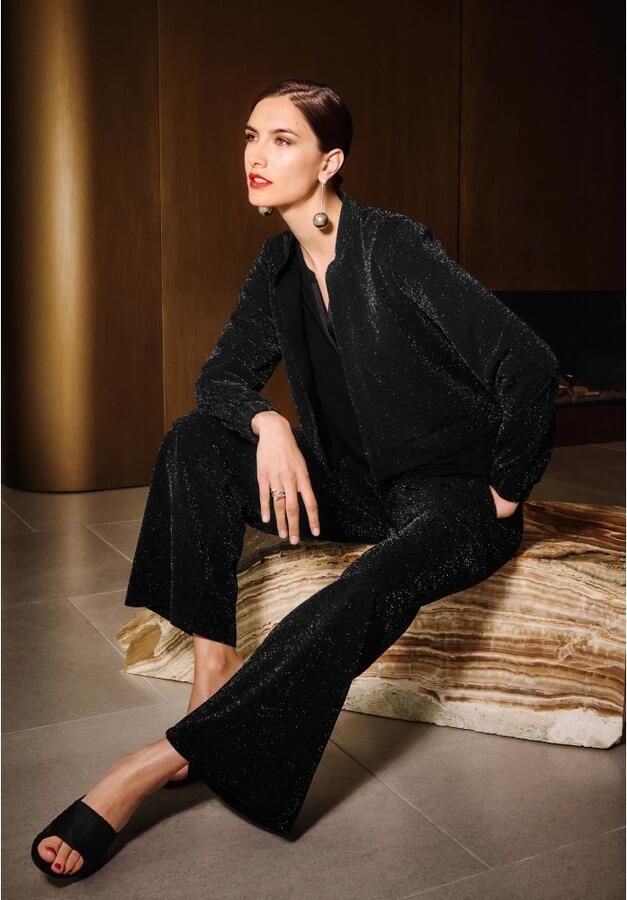 Betty Barclay Casual jas lange mouw Black Dames