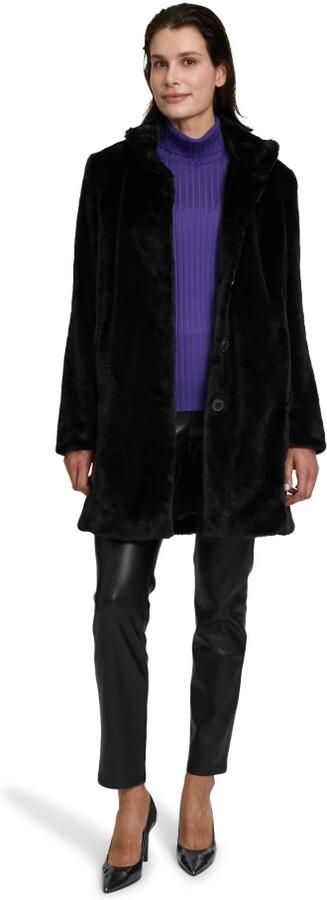 Betty Barclay Lange jas van viscosemix met opstaande kraag - Foto 2