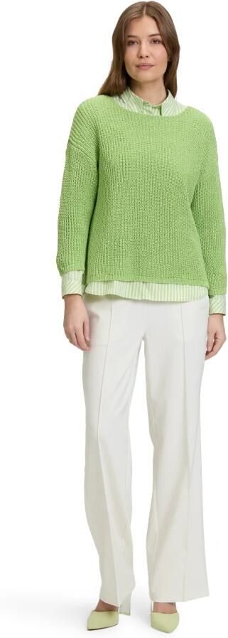 Betty Barclay Casual Ribgebreide Trui Green Dames - Foto 3