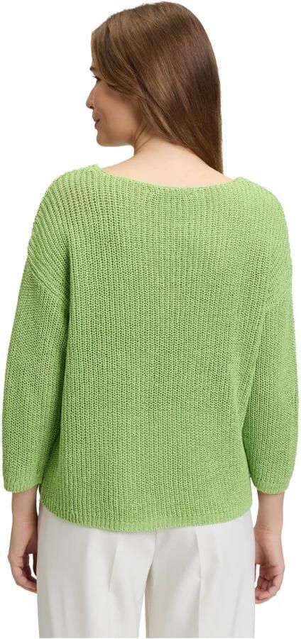 Betty Barclay Casual Ribgebreide Trui Green Dames