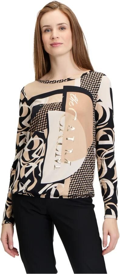 Betty Barclay Casual shirt met elastische tailleband Beige Dames - Foto 2