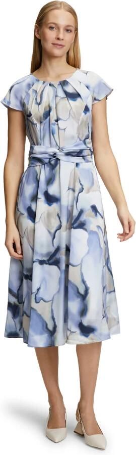 Betty Barclay Chiffon Zomerjurk met Ruches Multicolor Dames - Foto 3