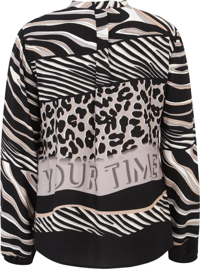 Betty Barclay Regular fit blouseshirt van viscose met tuniekkraag