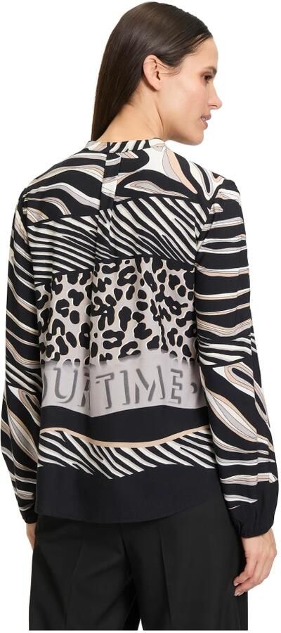 Betty Barclay Regular fit blouseshirt van viscose met tuniekkraag - Foto 4