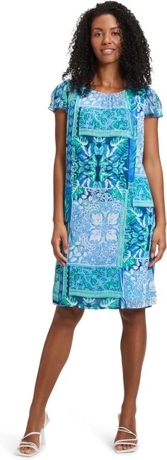 Betty Barclay Elegant Chiffonjurk met Rits Multicolor Dames - Foto 2