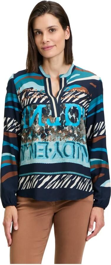 Betty Barclay Elegant Stand-Up Collar Blouse Multicolor Dames - Foto 2