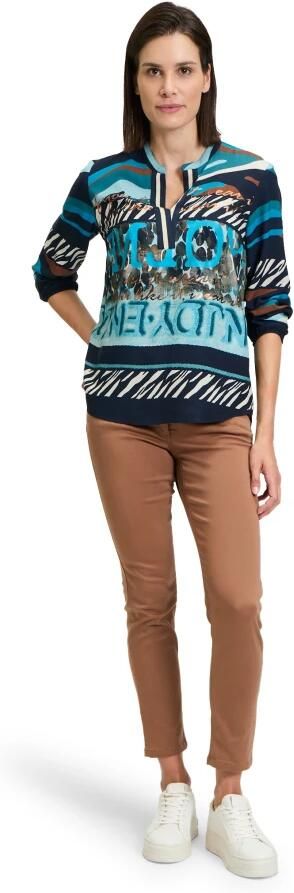 Betty Barclay Elegant Stand-Up Collar Blouse Multicolor Dames - Foto 4