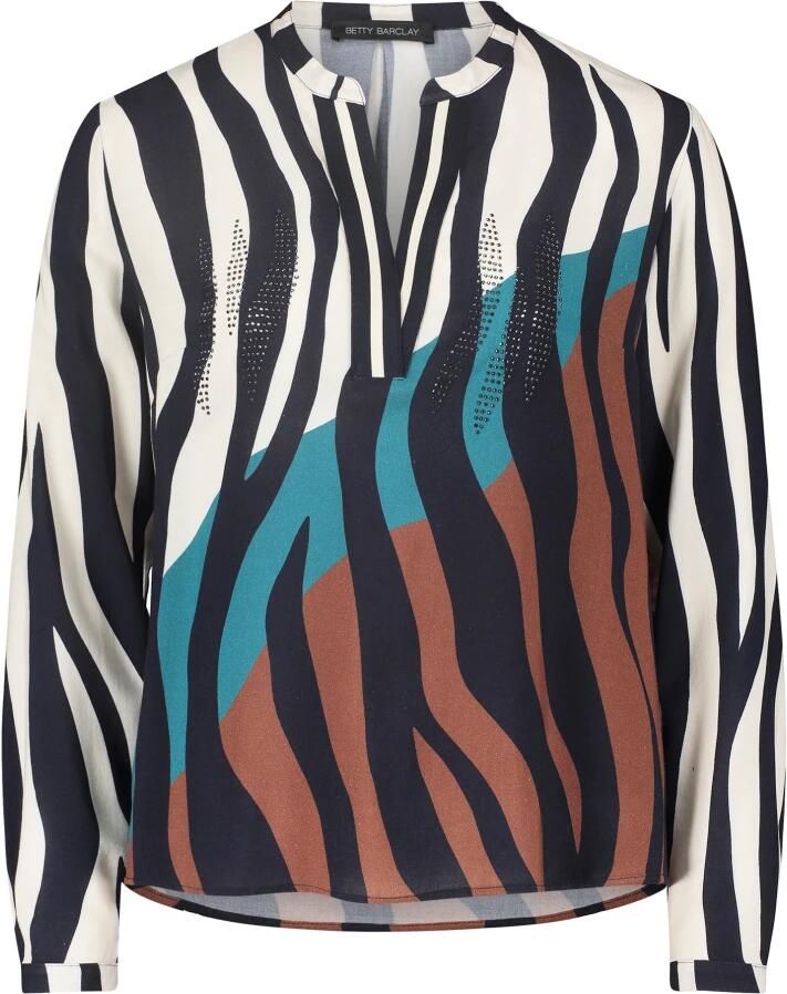 Betty Barclay Elegant Stand-Up Collar Blouse Multicolor Dames - Foto 5