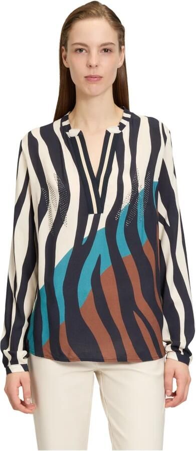 Betty Barclay Elegant Stand-Up Collar Blouse Multicolor Dames - Foto 2