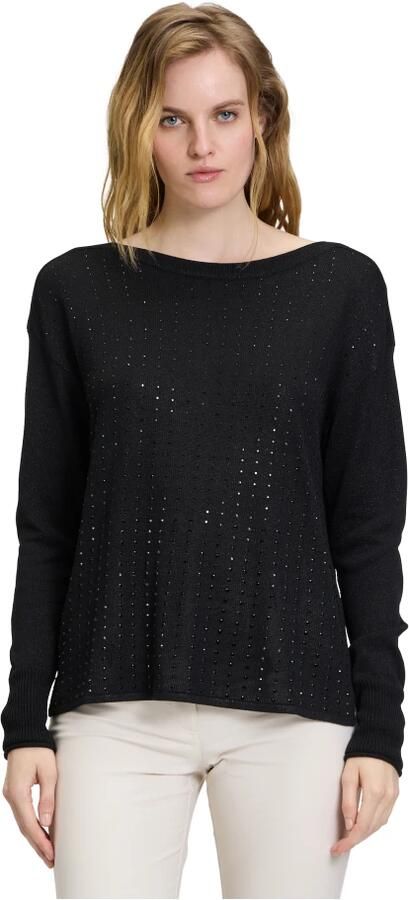 Betty Barclay Elegante Fijngebreide Trui met Strass Black Dames - Foto 2