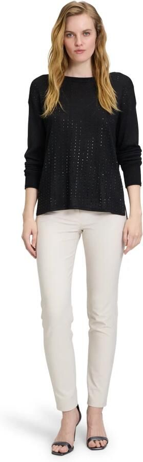Betty Barclay Elegante Fijngebreide Trui met Strass Black Dames - Foto 3