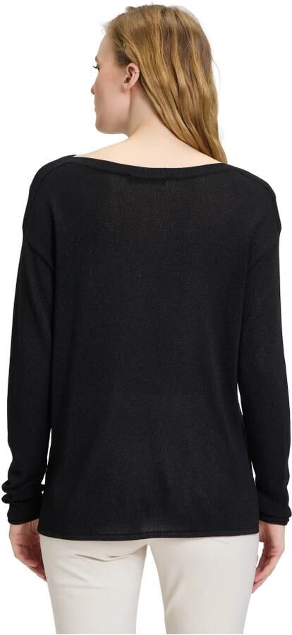 Betty Barclay Elegante Fijngebreide Trui met Strass Black Dames