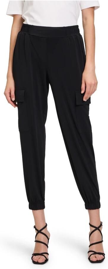 Betty Barclay Tapered fit cargobroek met elastische band - Foto 2