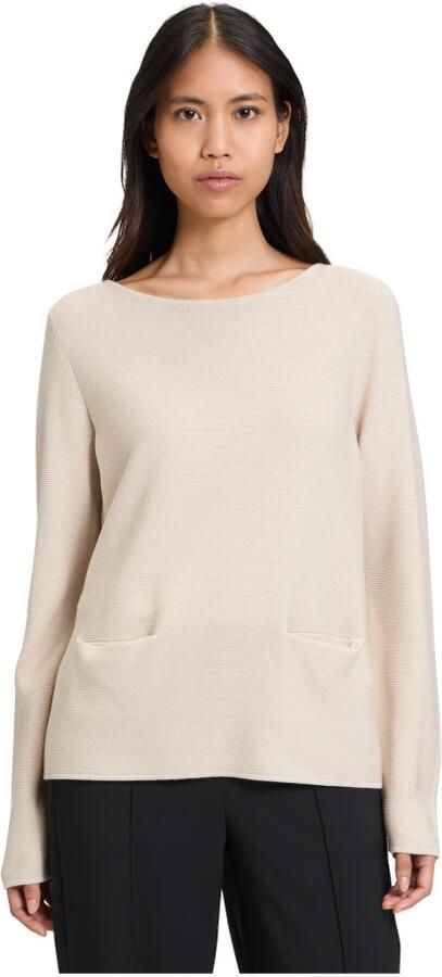 Betty Barclay Fijngebreide trui met zakken Beige Dames