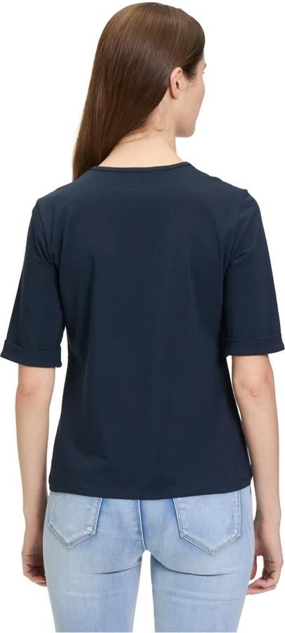 Betty Barclay Geblokt Basic Shirt Blue Dames - Foto 2