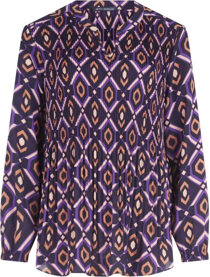 Betty Barclay Regular fit blouseshirt met plissévouwen - Foto 4