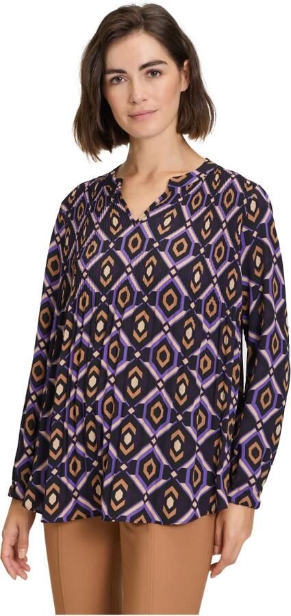 Betty Barclay Regular fit blouseshirt met plissévouwen