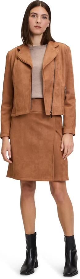 Betty Barclay Geruite rok met knopen Brown Dames - Foto 3