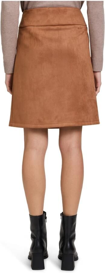 Betty Barclay Geruite rok met knopen Brown Dames - Foto 2