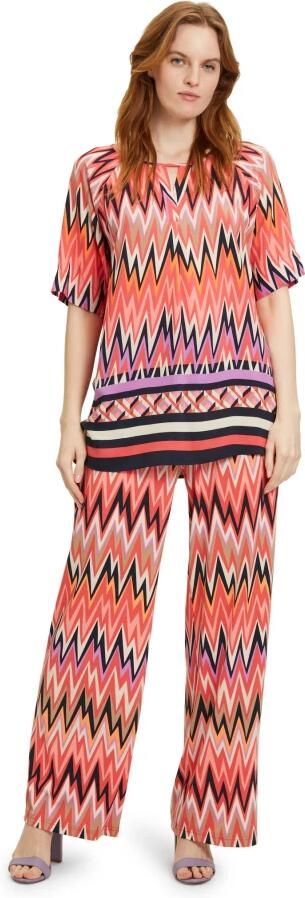 Betty Barclay Gestippelde slipblouse met gerimpelde V-hals Multicolor Dames - Foto 3